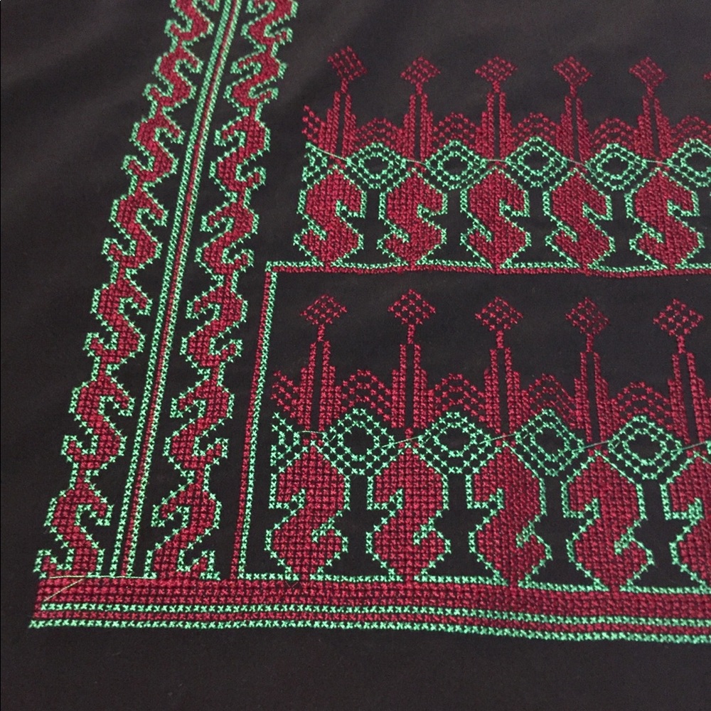 đĄCaftan Abaya Henna Dress Palestinian Embroidery Thobe Thoub - Picture 3 of 6